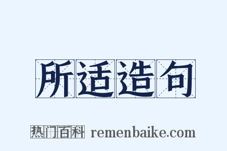 所适造句是什么意思的图片